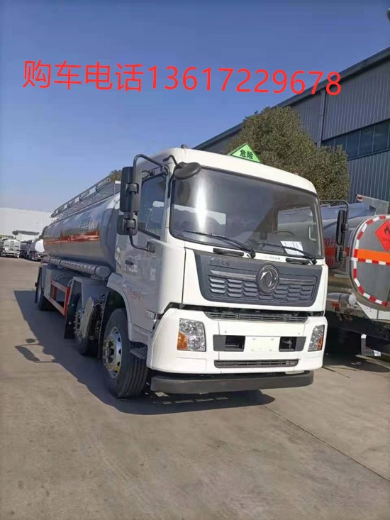 國(guó)六東風(fēng)天錦小三軸鋁合金運(yùn)油車
